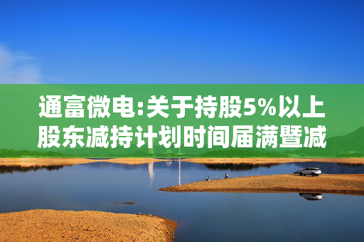 通富微电:关于持股5%以上股东减持计划时间届满暨减持结果公告