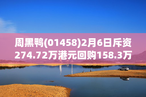 周黑鸭(01458)2月6日斥资274.72万港元回购158.3万股