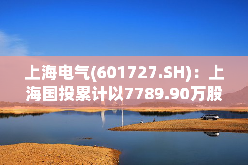 上海电气(601727.SH)：上海国投累计以7789.90万股公司A股股份换购证券投资基金份额