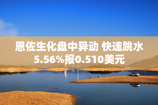 恩佐生化盘中异动 快速跳水5.56%报0.510美元