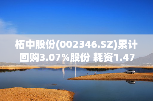 柘中股份(002346.SZ)累计回购3.07%股份 耗资1.47亿元