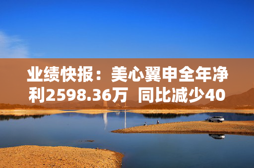 业绩快报：美心翼申全年净利2598.36万  同比减少40.28%