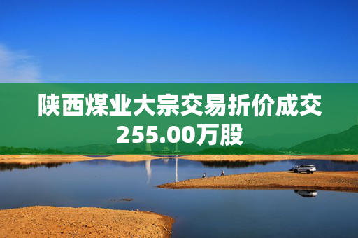 陕西煤业大宗交易折价成交255.00万股